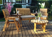 Grey Cushions Outdoor Dining Set by Woven Wood